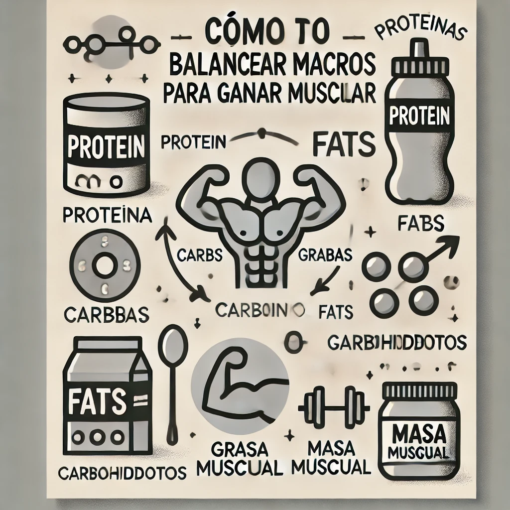 Cómo balancear macros para ganar masa muscular